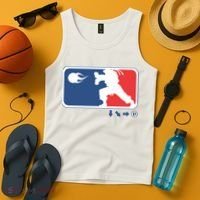 Fighters Video Game League Player Logo Tank Top thumb 4