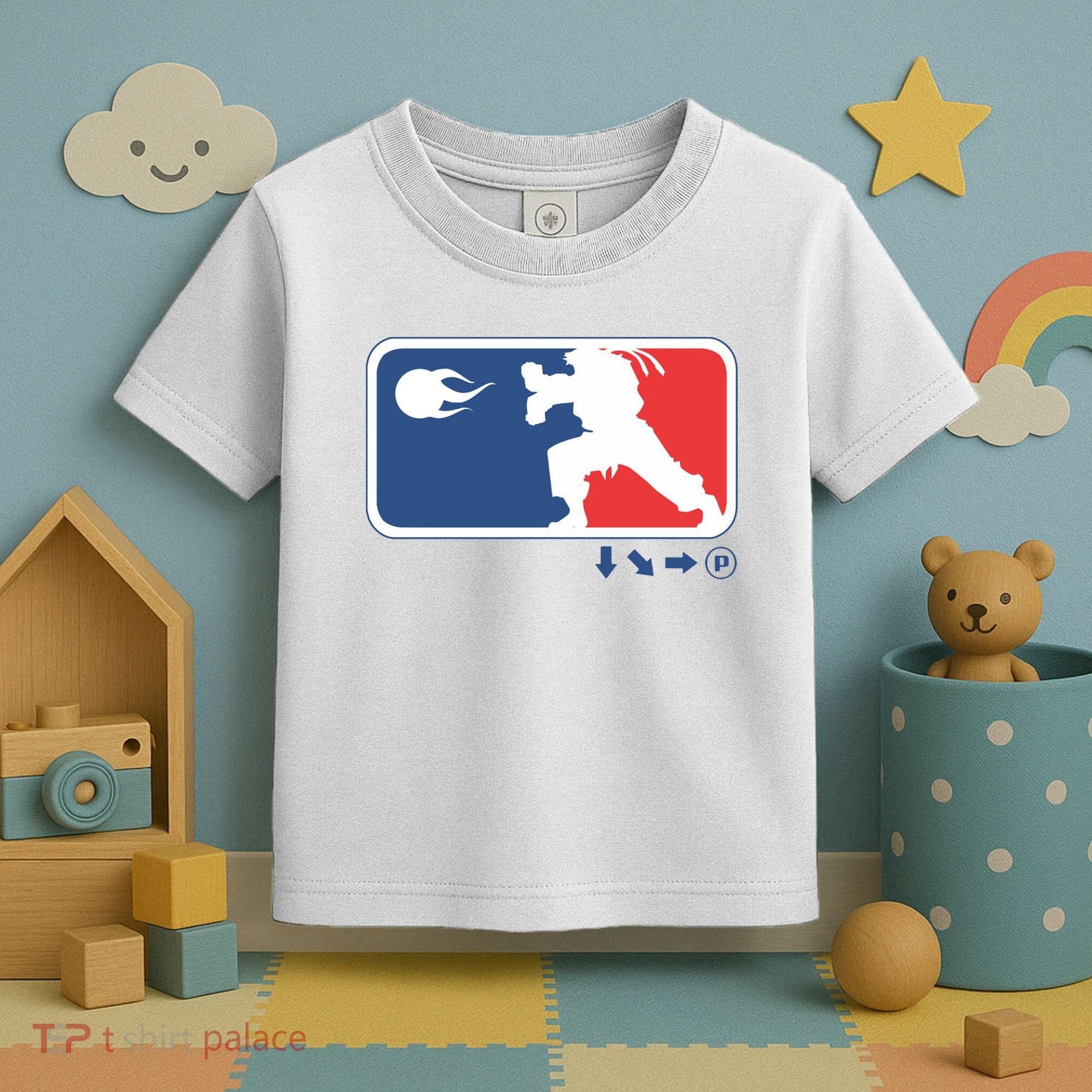 Fighters Video Game League Player Logo Toddler T-Shirt