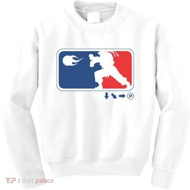 Fighters Video Game League Player Logo Kids Sweatshirt