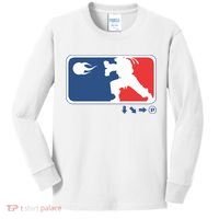 Fighters Video Game League Player Logo Kids Long Sleeve Shirt thumb 0