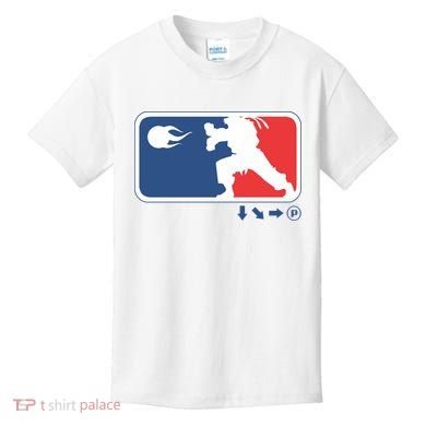 Fighters Video Game League Player Logo Kids T-Shirt