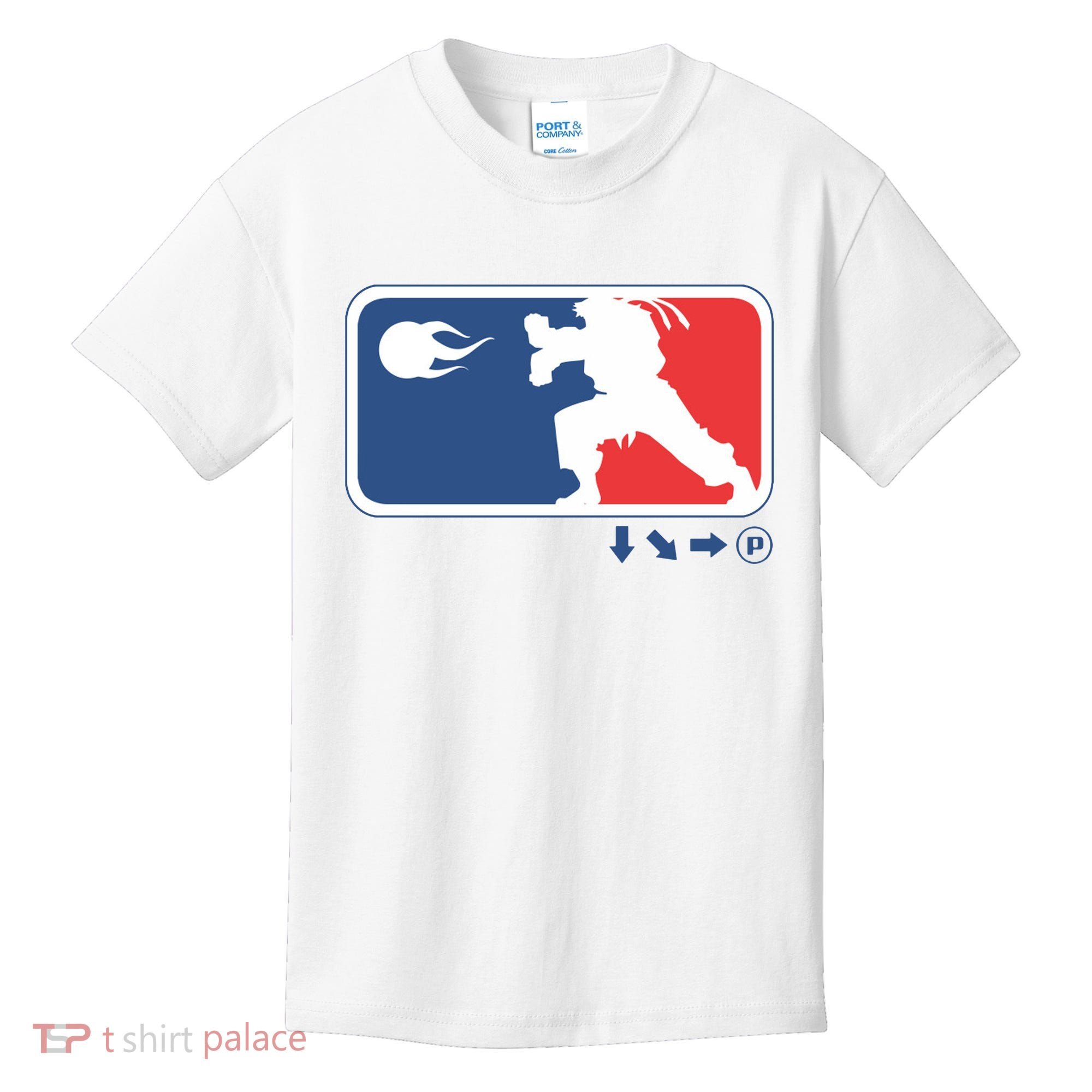 Fighters Video Game League Player Logo Kids T-Shirt