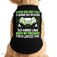 Funny Video Games Every Now And Then I Leave My Room Gaming Doggie Tank thumb 0