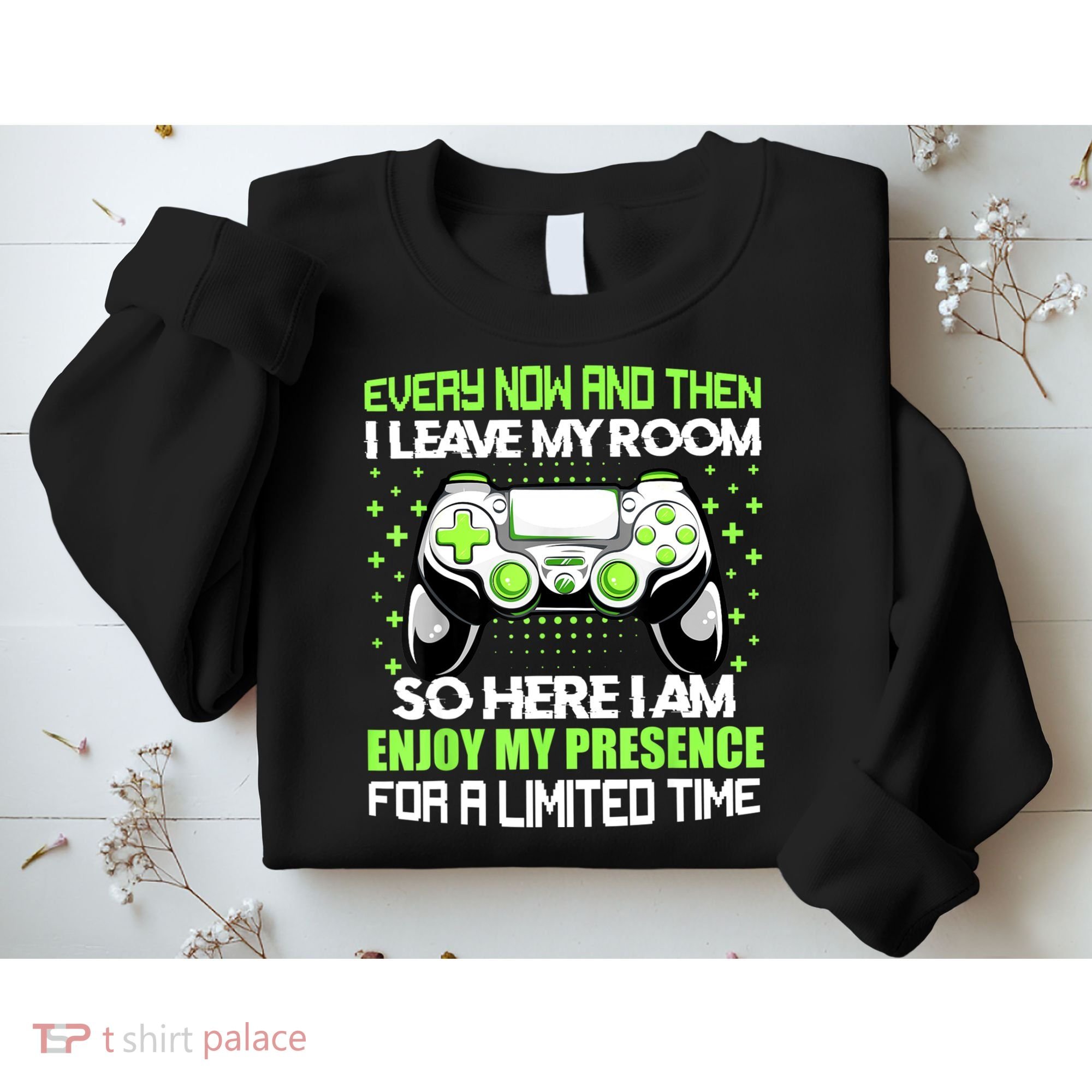 Funny Video Games Every Now And Then I Leave My Room Gaming Sweatshirt