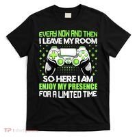 Funny Video Games Every Now And Then I Leave My Room Gaming T-Shirt thumb 0