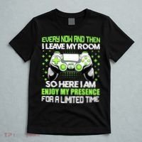 Funny Video Games Every Now And Then I Leave My Room Gaming T-Shirt thumb 5