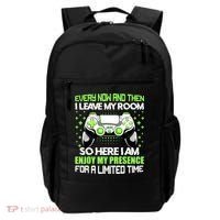 Funny Video Games Every Now And Then I Leave My Room Gaming Backpack thumb 0