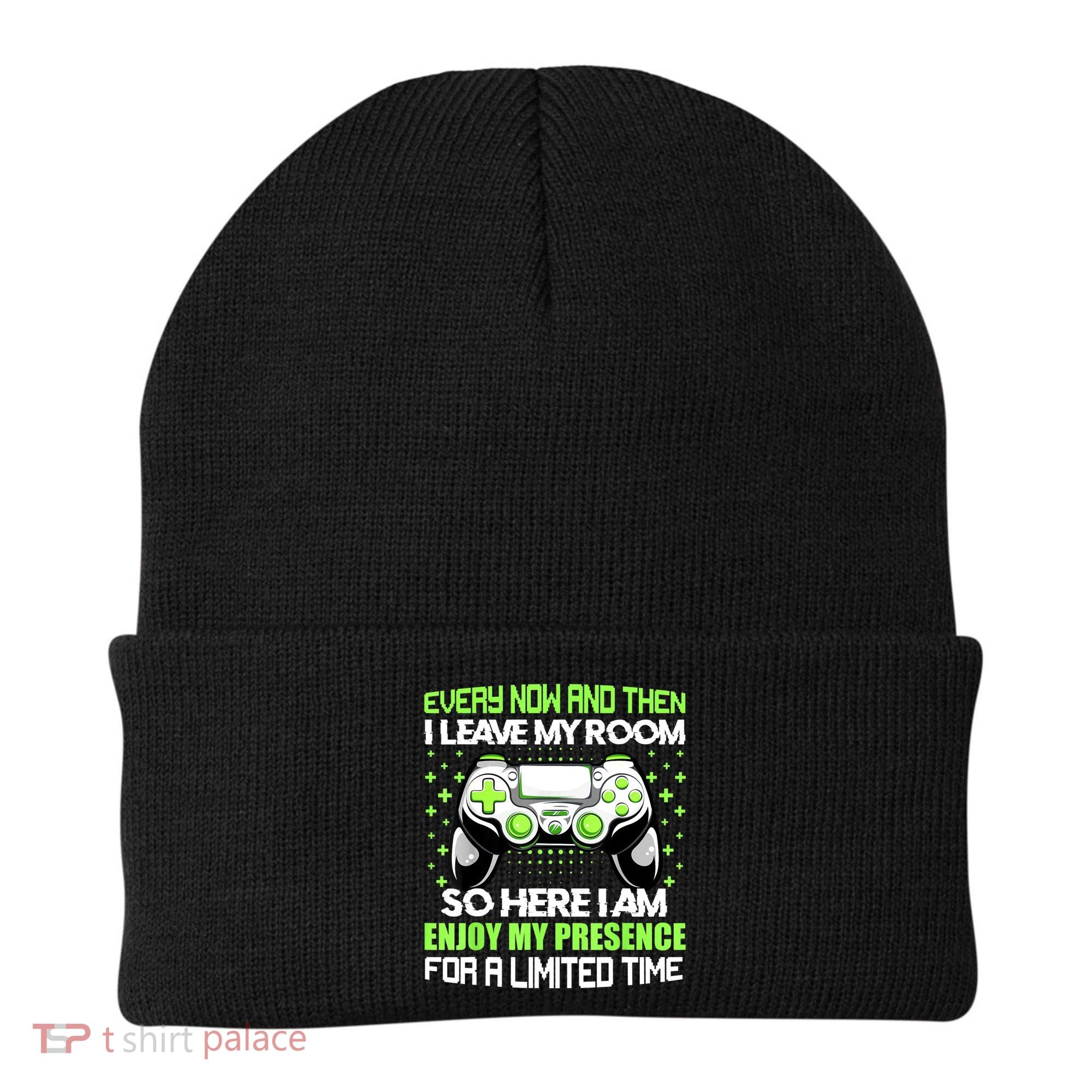 Funny Video Games Every Now And Then I Leave My Room Gaming Beanie