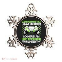 Funny Video Games Every Now And Then I Leave My Room Gaming Ornament thumb 0