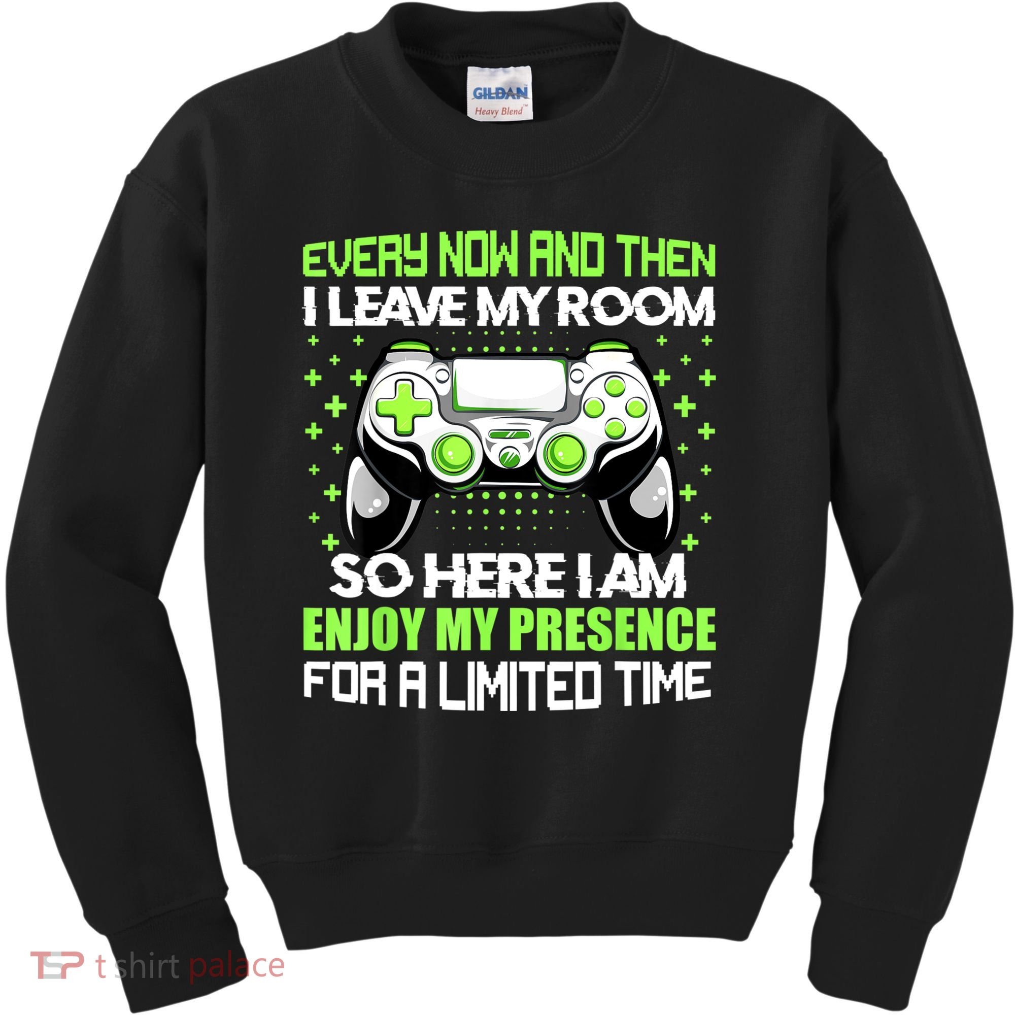 Funny Video Games Every Now And Then I Leave My Room Gaming Kids Sweatshirt