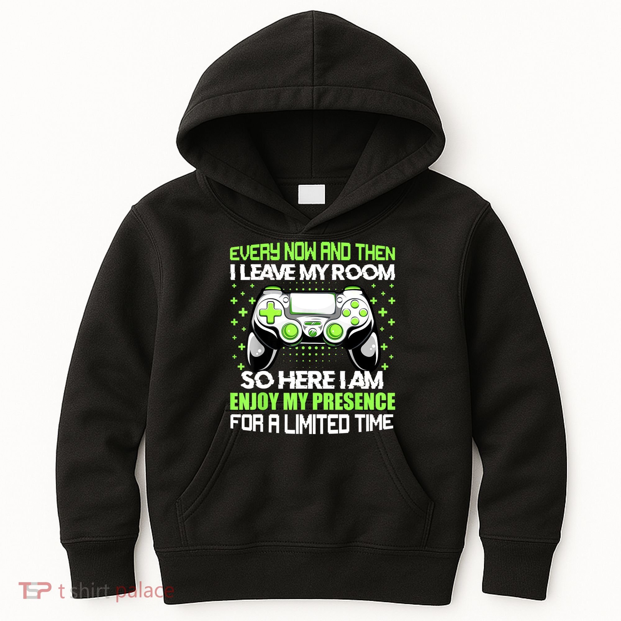 Funny Video Games Every Now And Then I Leave My Room Gaming Kids Hoodie