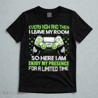 Funny Video Games Every Now And Then I Leave My Room Gaming  T-Shirt thumb 5