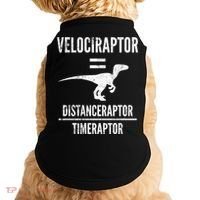 Funny Velociraptor Gift With Science Pun Dad Joke Physics Doggie Tank thumb 0