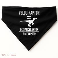 Funny Velociraptor Gift With Science Pun Dad Joke Physics USA-Made Doggie Bandana thumb 0