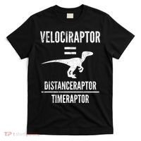 Funny Velociraptor Gift With Science Pun Dad Joke Physics T-Shirt thumb 0