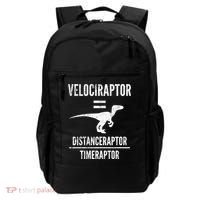 Funny Velociraptor Gift With Science Pun Dad Joke Physics Backpack thumb 0