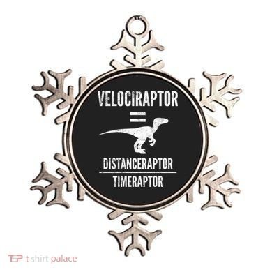 Funny Velociraptor Gift With Science Pun Dad Joke Physics Ornament