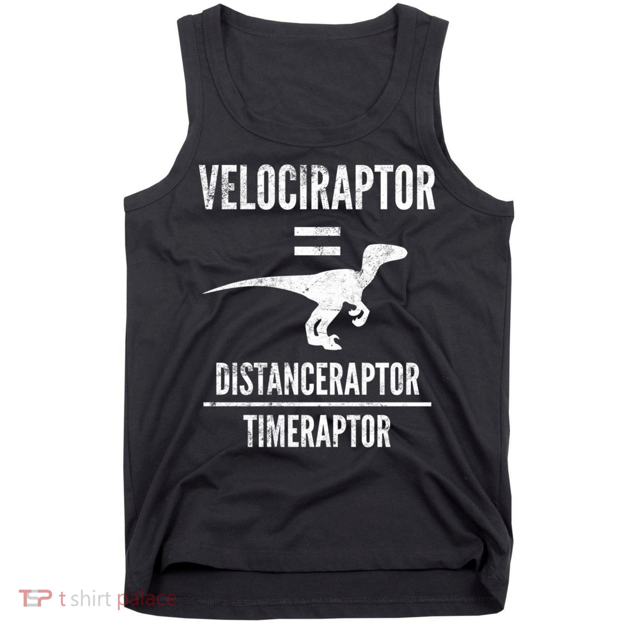 Funny Velociraptor Gift With Science Pun Dad Joke Physics Tank Top