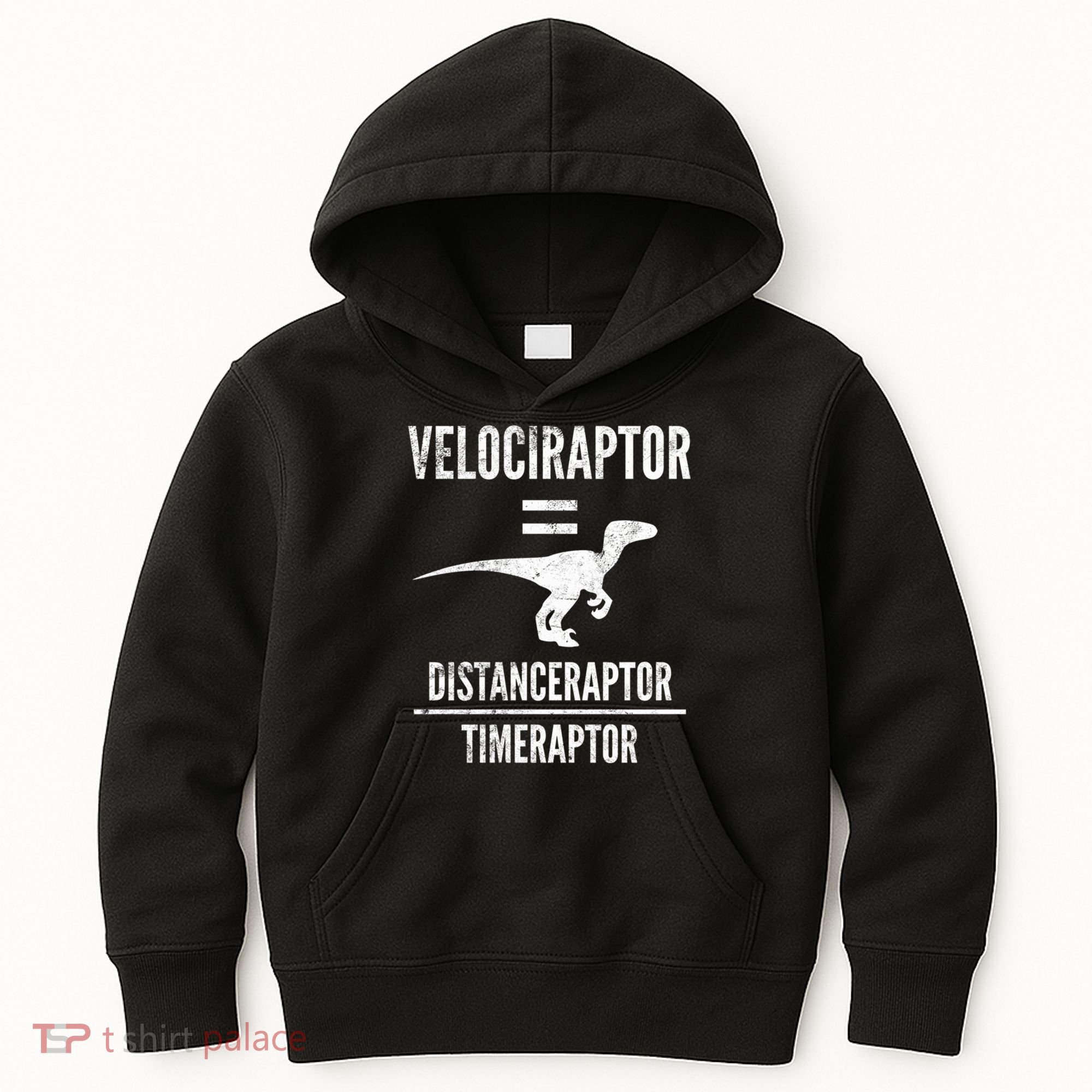 Funny Velociraptor Gift With Science Pun Dad Joke Physics Kids Hoodie