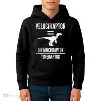 Funny Velociraptor Gift With Science Pun Dad Joke Physics Kids Hoodie thumb 4