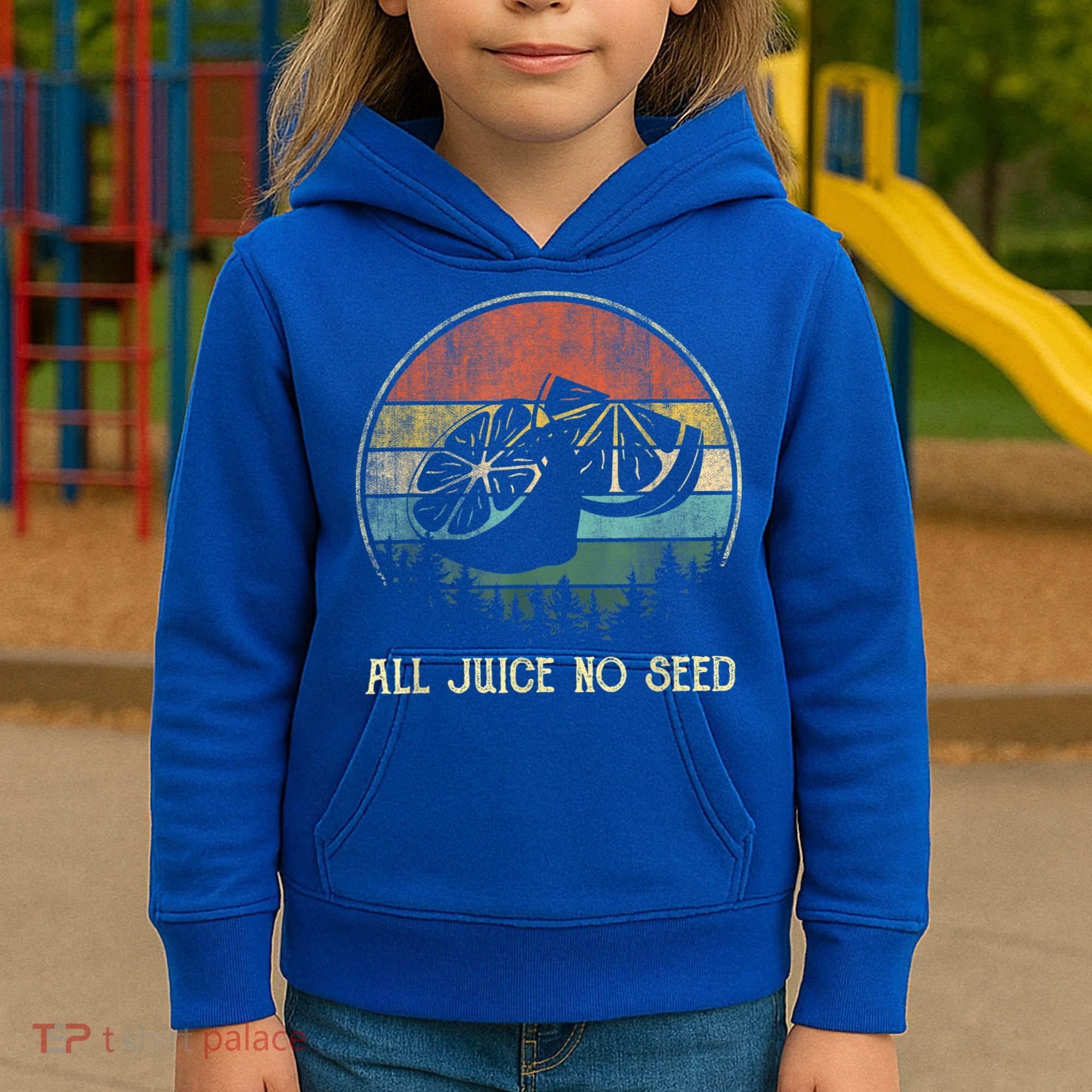 Funny Vasectomy Gifts For Men All Juice No Seed Kids Hoodie