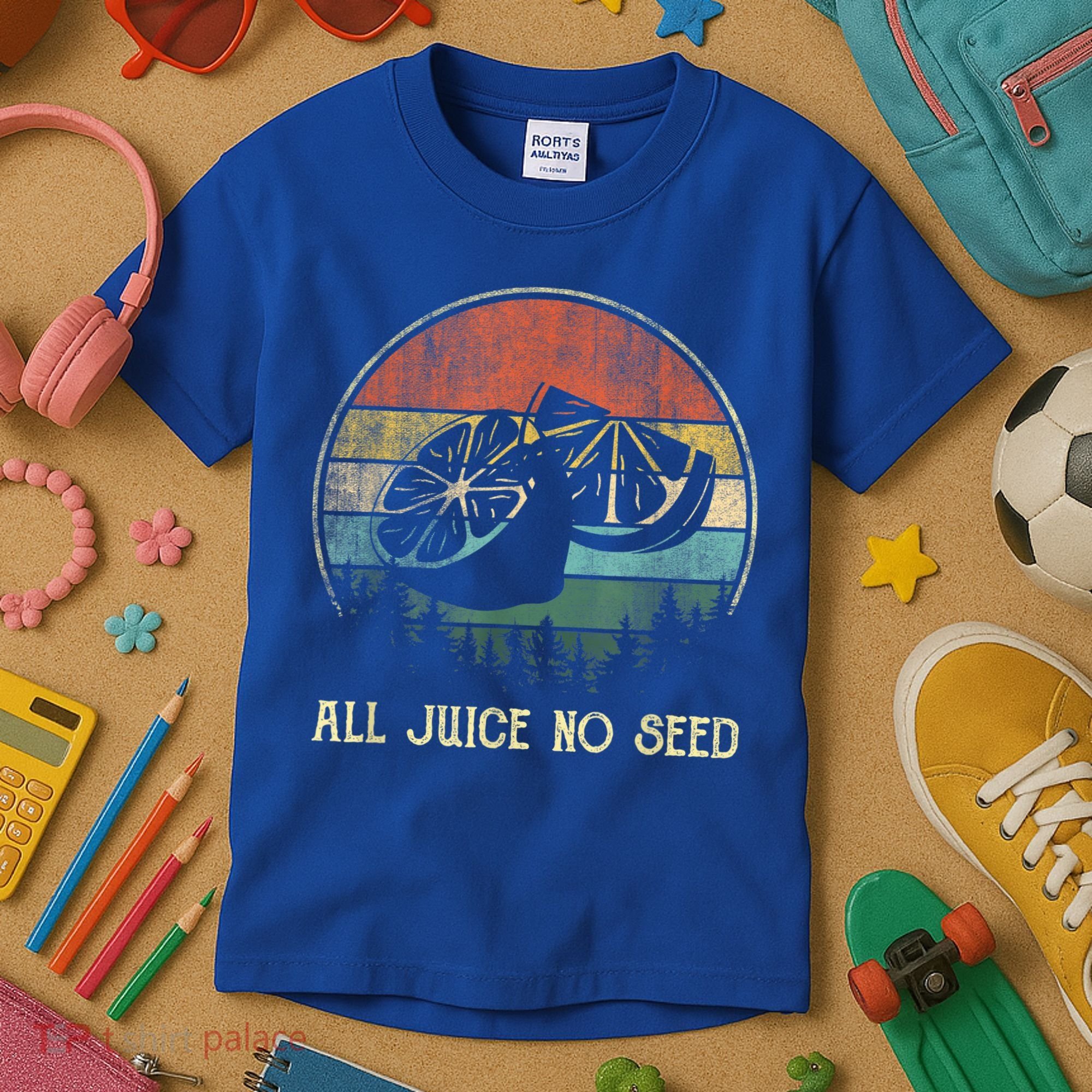 Funny Vasectomy Gifts For Men All Juice No Seed Kids T-Shirt