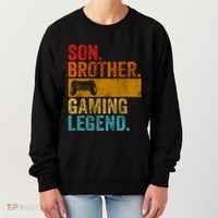 Funny Video Gamer Son Brother Gaming Legend Gift Women's Sweatshirt thumb 0