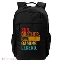Funny Video Gamer Son Brother Gaming Legend Gift Backpack thumb 0