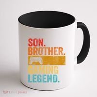 Funny Video Gamer Son Brother Gaming Legend Gift Coffee Mug thumb 1