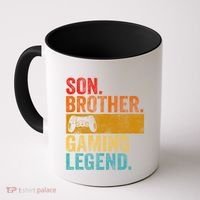 Funny Video Gamer Son Brother Gaming Legend Gift Coffee Mug thumb 0