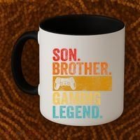 Funny Video Gamer Son Brother Gaming Legend Gift Coffee Mug thumb 2