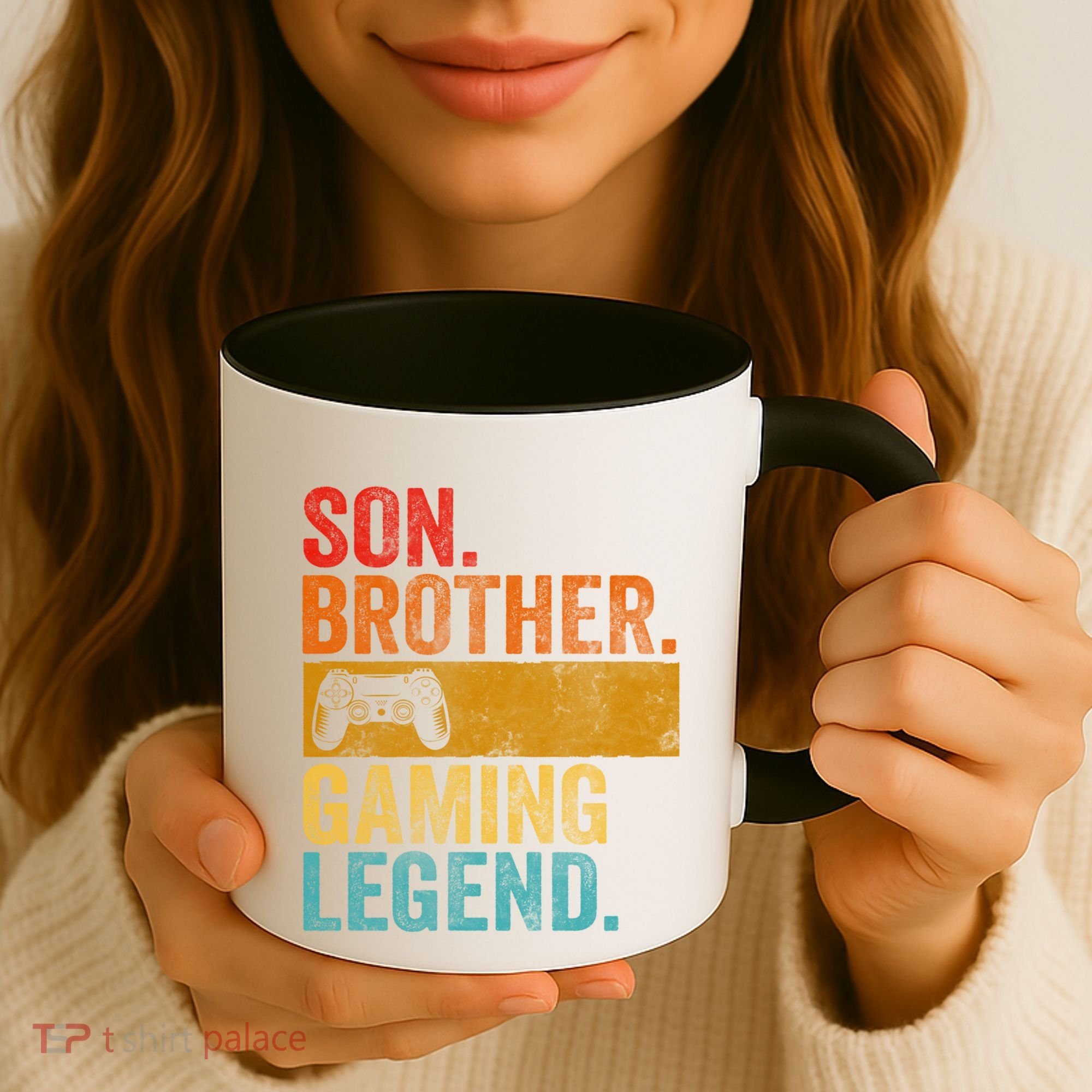 Funny Video Gamer Son Brother Gaming Legend Gift Coffee Mug
