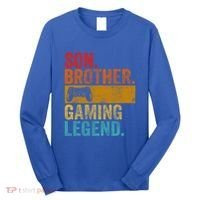 Funny Video Gamer Son Brother Gaming Legend Gift Long Sleeve Shirt thumb 0