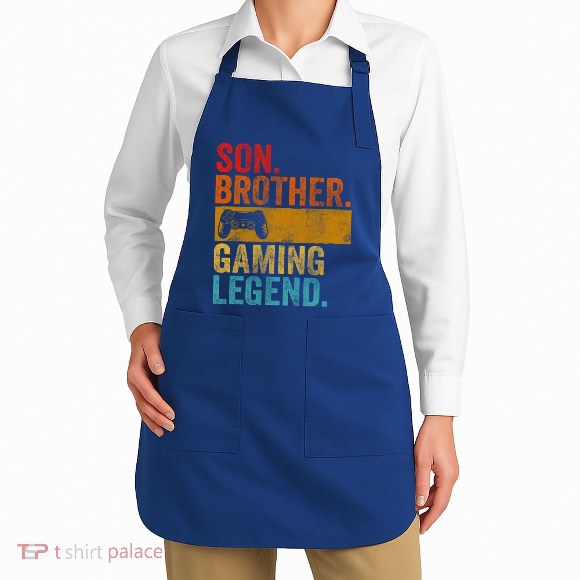Funny Video Gamer Son Brother Gaming Legend Gift Apron