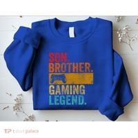 Funny Video Gamer Son Brother Gaming Legend Gift Sweatshirt thumb 2
