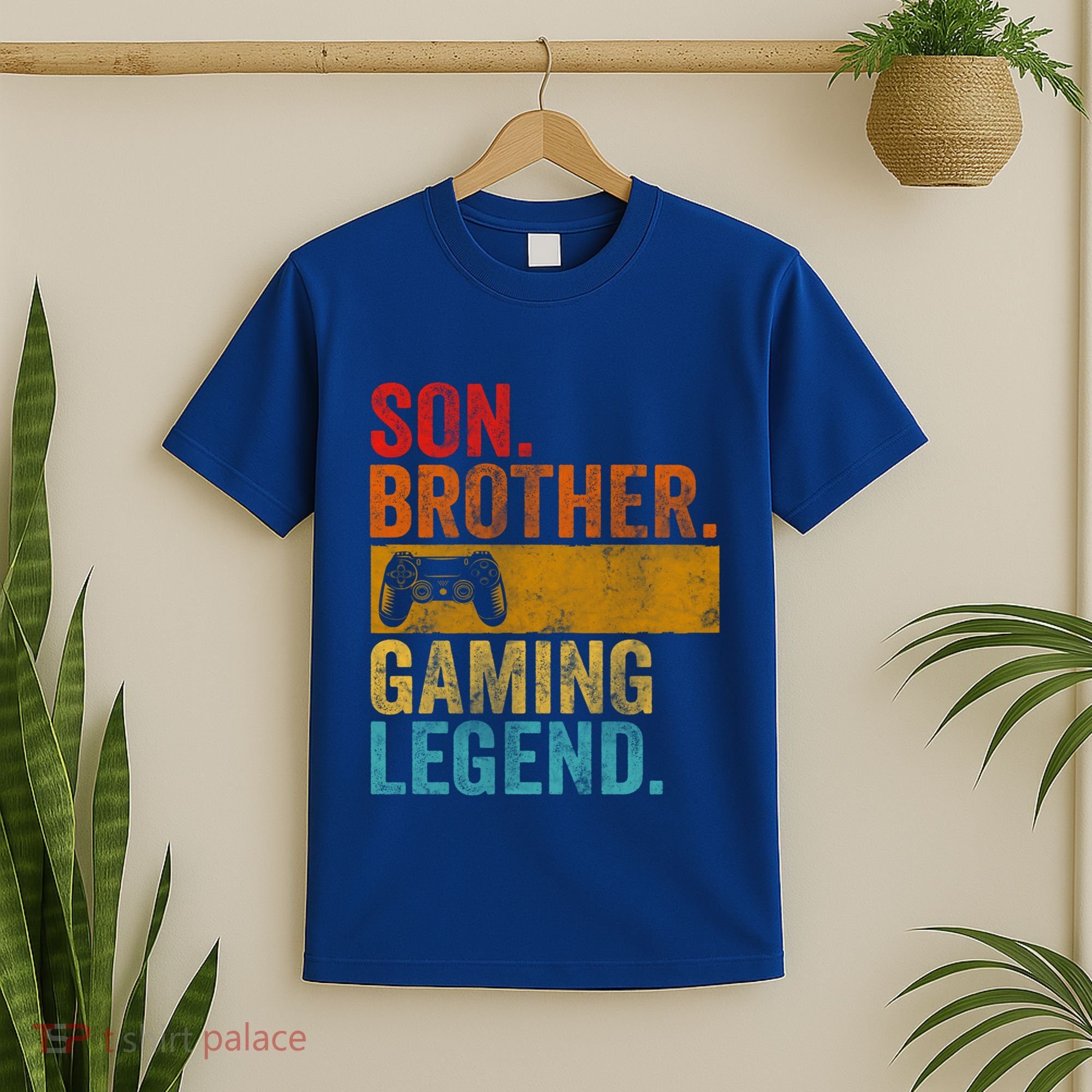 Funny Video Gamer Son Brother Gaming Legend Gift T-Shirt