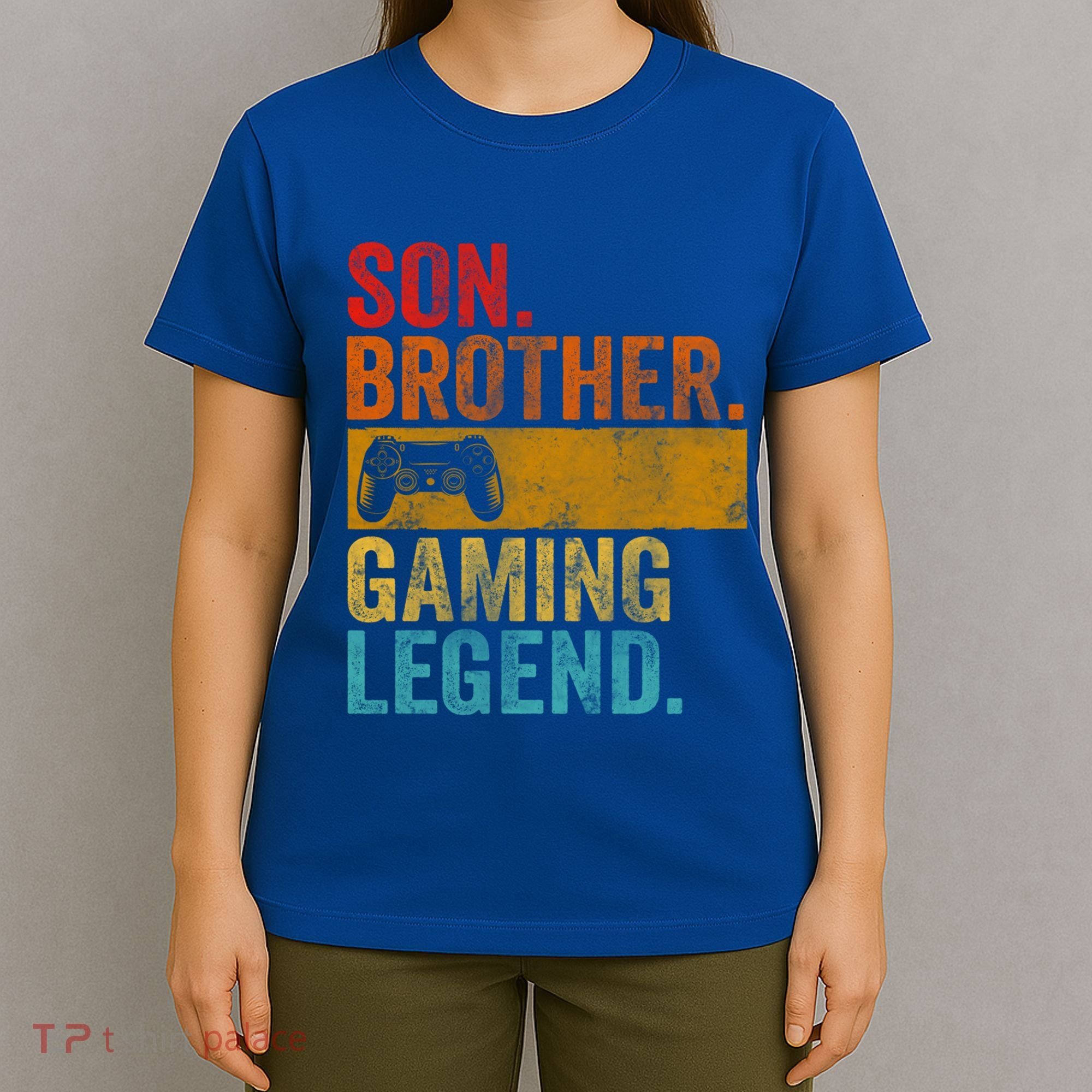 Funny Video Gamer Son Brother Gaming Legend Gift T-Shirt