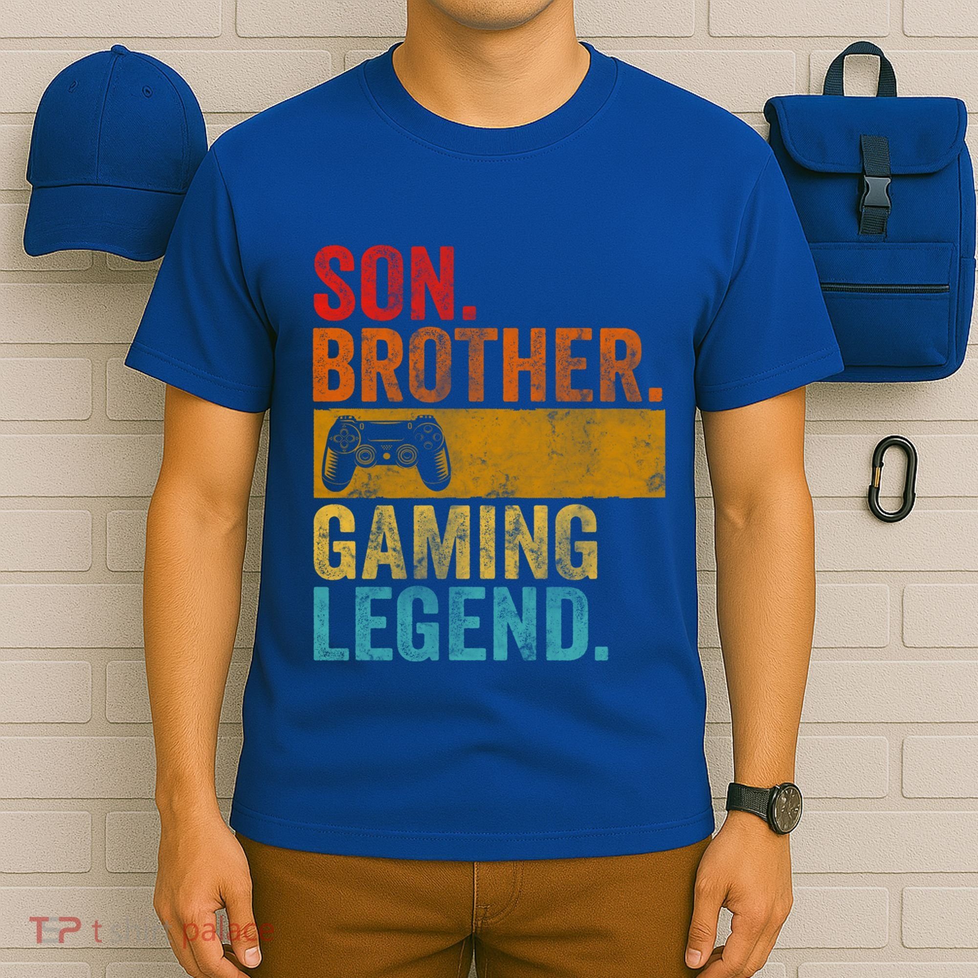 Funny Video Gamer Son Brother Gaming Legend Gift T-Shirt