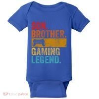 Funny Video Gamer Son Brother Gaming Legend Gift Baby Bodysuit thumb 0