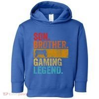 Funny Video Gamer Son Brother Gaming Legend Gift Toddler Hoodie thumb 0