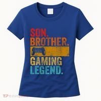 Funny Video Gamer Son Brother Gaming Legend Gift Women's T-Shirt thumb 0