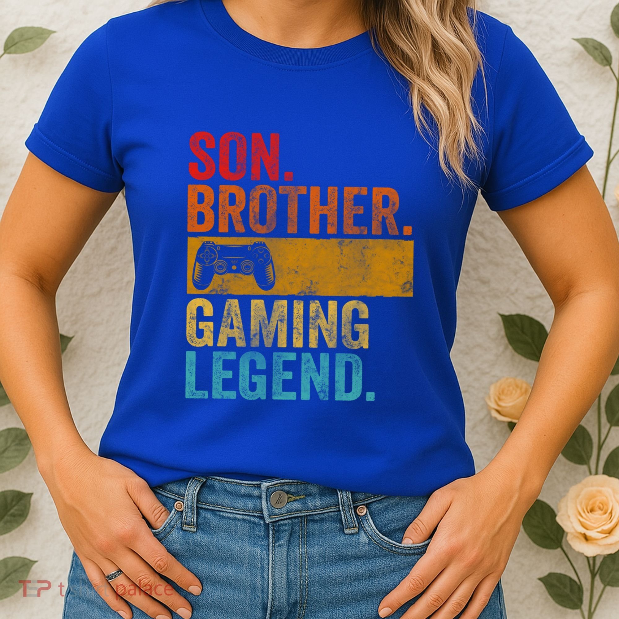 Funny Video Gamer Son Brother Gaming Legend Gift Women's T-Shirt