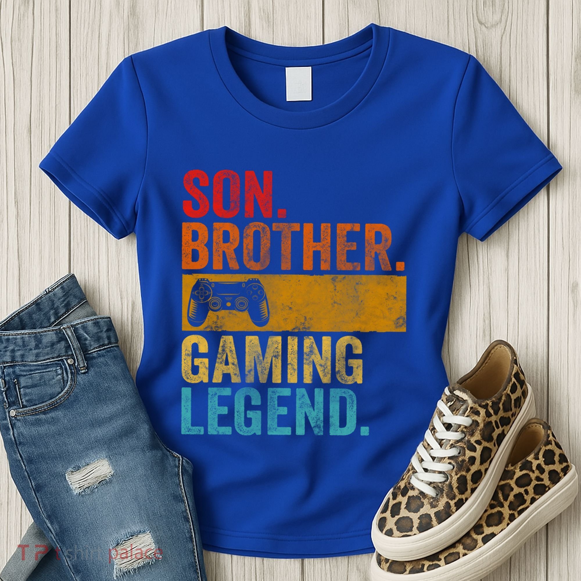 Funny Video Gamer Son Brother Gaming Legend Gift Women's T-Shirt