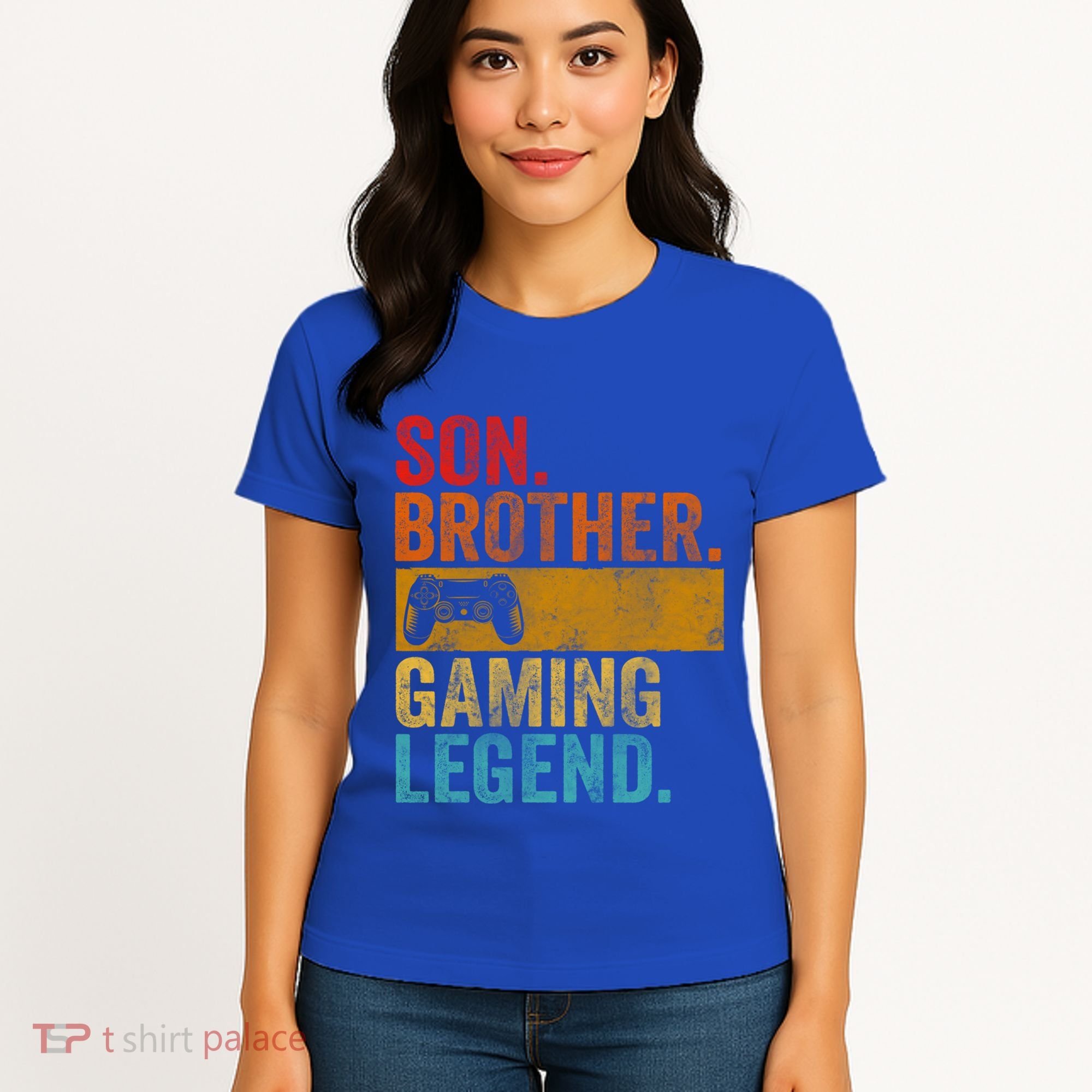 Funny Video Gamer Son Brother Gaming Legend Gift Women's T-Shirt