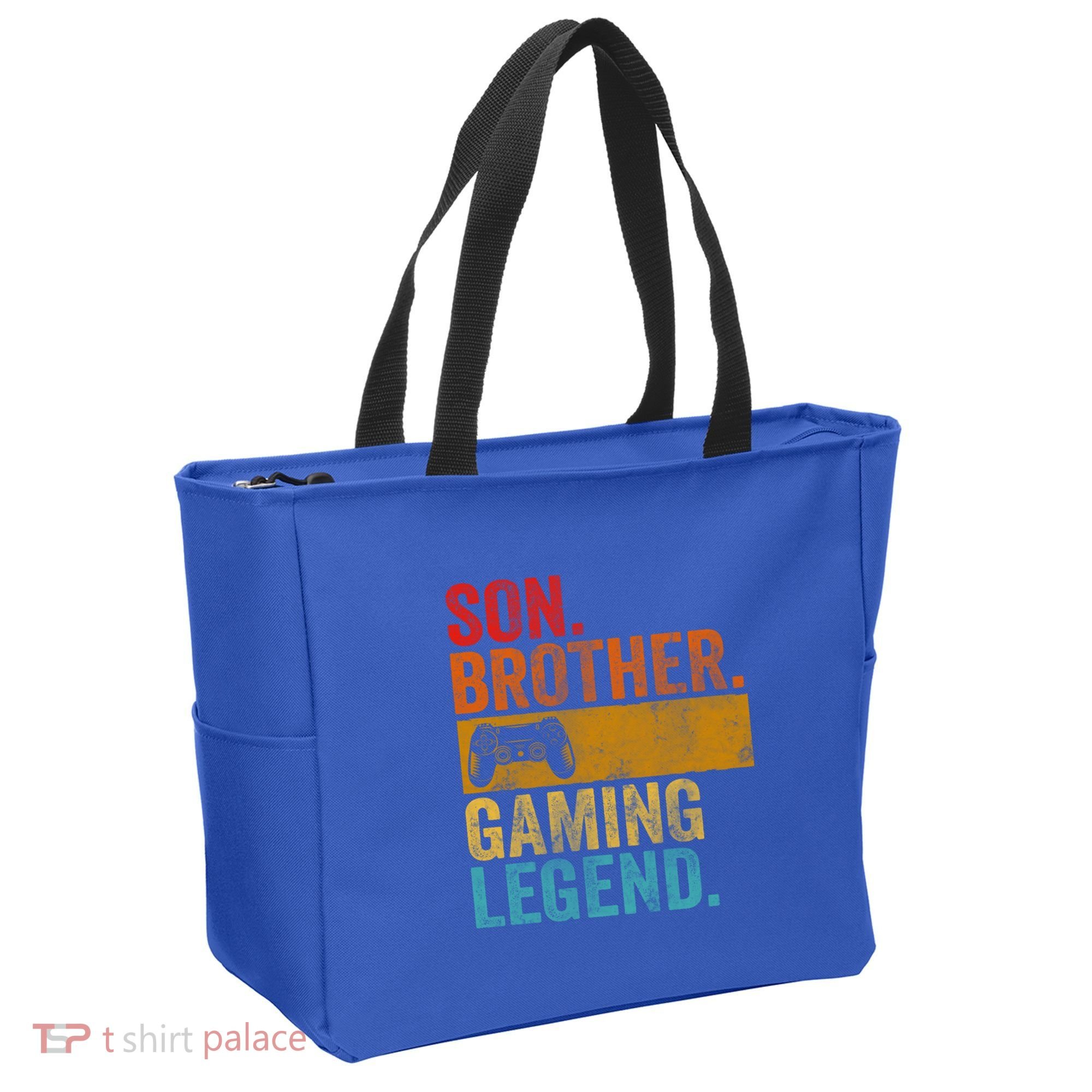 Funny Video Gamer Son Brother Gaming Legend Gift Tote Bag