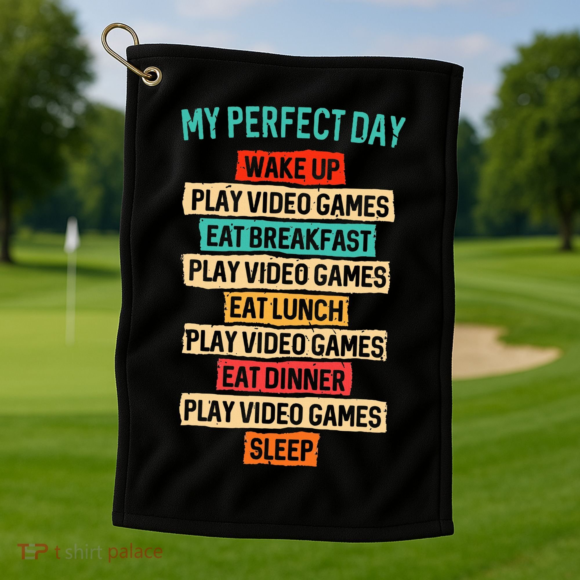 Funny Video Gaming Golf Towel