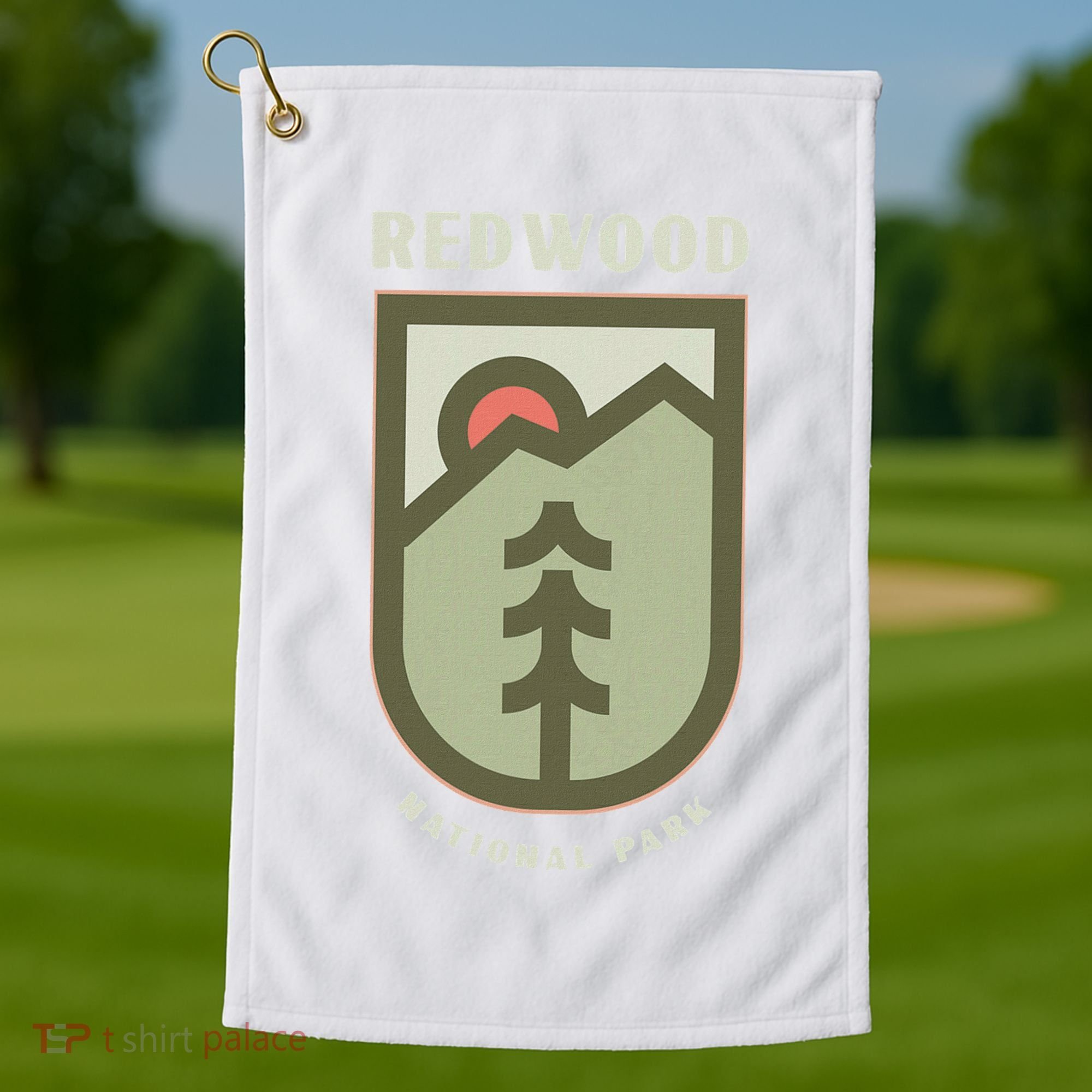 Family Vacation Gift Redwood National Park Golf Towel