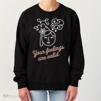 Feelings Valid Health Inspirational Quote Women's Sweatshirt thumb 0