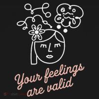 Feelings Valid Health Inspirational Quote Women's Hoodie thumb 2