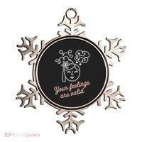 Feelings Valid Health Inspirational Quote Ornament thumb 0